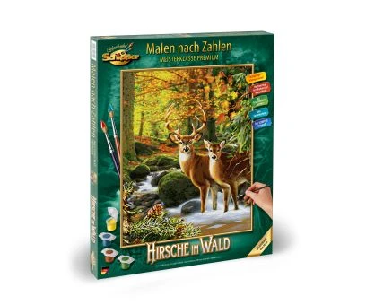 Schipper 609130810 Hirsche Im Wald Malen Nach Zahlen 3 Schipper 609130810 Hirsche Im Wald Malen Nach Zahlen