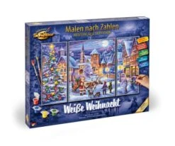 Schipper 609260730 Weiße Weihnacht Triptychon Malen Nach Zahlen