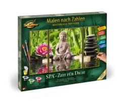 Schipper 609260750 Malen Nach Zahlen SPA - Zeit Für Dich! Triptychon, 50 X 80 Cm