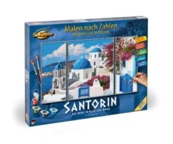 Schipper 609260783 Malen Nach Zahlen Triptychon Santorin
