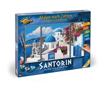 Schipper 609260783 Malen Nach Zahlen Triptychon Santorin 3 Schipper 609260783 Malen Nach Zahlen Triptychon Santorin