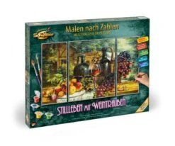 Schipper 609260847 Malen Nach Zahlen Triptychon Stillleben Mit Weintrauben