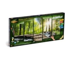 Schipper 609450774 Malen Nach Zahlen Am Wildbach Polyptychon