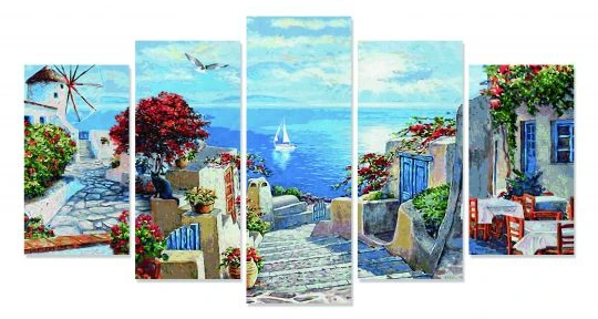 Schipper 609450797 Mykonos Malen Nach Zahlen Polyptychon 4 Schipper 609450797 Mykonos Malen Nach Zahlen Polyptychon – Bild 2