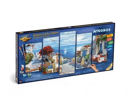 Schipper 609450797 Mykonos Malen Nach Zahlen Polyptychon 3 Schipper 609450797 Mykonos Malen Nach Zahlen Polyptychon