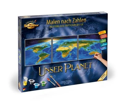Schipper 609470855 Unser Planet Malen Nach Zahlen Triptychon 3 Schipper 609470855 Unser Planet Malen Nach Zahlen Triptychon