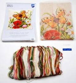 Vervaco PN-0008548 Kreuzstichkissen Blumen Und Schmetterling -Berühmter Spielzeug Geschäft pn 0008548 9