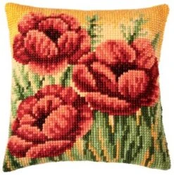 Vervaco PN-0008761 Kreuzstichkissenpackung Blumen