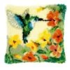Vervaco PN-0146770 Knüpfkissen Kolibri Mit Blumen -Berühmter Spielzeug Geschäft pn 0146770