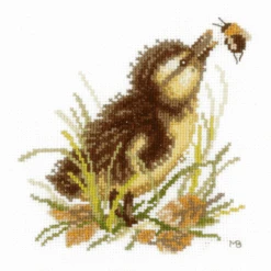 Lanarte PN-0146977 Ente Mit Biene Kreuzstichpackung