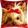 Vervaco PN-0146989 Kreuzstichkissen Yorkshire Mit Schleife -Berühmter Spielzeug Geschäft pn 0146989