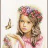 Lanarte PN-0164072 Mädchen Mit Schmetterling Kreuzstichpackung -Berühmter Spielzeug Geschäft pn 0164072 1