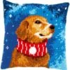 Vervaco PN-0196763 Kreuzstichkissen Hund Mit Schal -Berühmter Spielzeug Geschäft pn 0196763 1