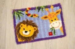 Vervaco PN-0144842 Knüpfteppich Dschungelfreunde