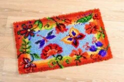 Vervaco PN-0145323 Knüpfteppich Dekorative Blumen
