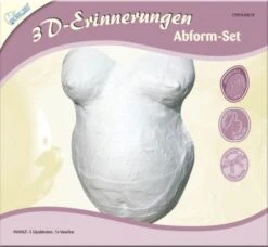 Kreativ Set 129018 3D-Erinnerungen Gipsabdruck-Set Babybauch
