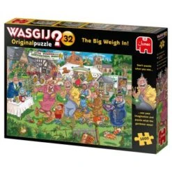 Jumbo 19170 Wasgij Original 32 Darf Es Etwas Mehr Sein? 1000 Teile Puzzle -Berühmter Spielzeug Geschäft wasgij original 32 the big weigh in 1000 teile puzzle 19170 linksansicht