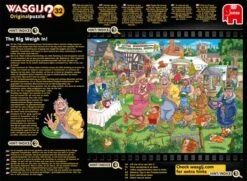 Jumbo 19170 Wasgij Original 32 Darf Es Etwas Mehr Sein? 1000 Teile Puzzle -Berühmter Spielzeug Geschäft wasgij original 32 the big weigh in 1000 teile puzzle 19170 ruckseite